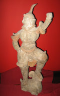 An ancient artifact called Loka Pala was restored after the finial from the sculptures head broke off. Universal Fine Art Conservation 
structurally and aesthetically restored it.